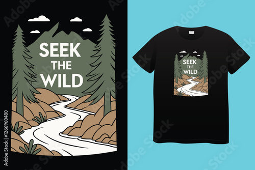 Hiking t-shirt design vector, Adventure t-shirt design, Outdoor t shirt design, print, Camping logo design vector illustration, Travel quotes for t shirt, camping t-shirt,