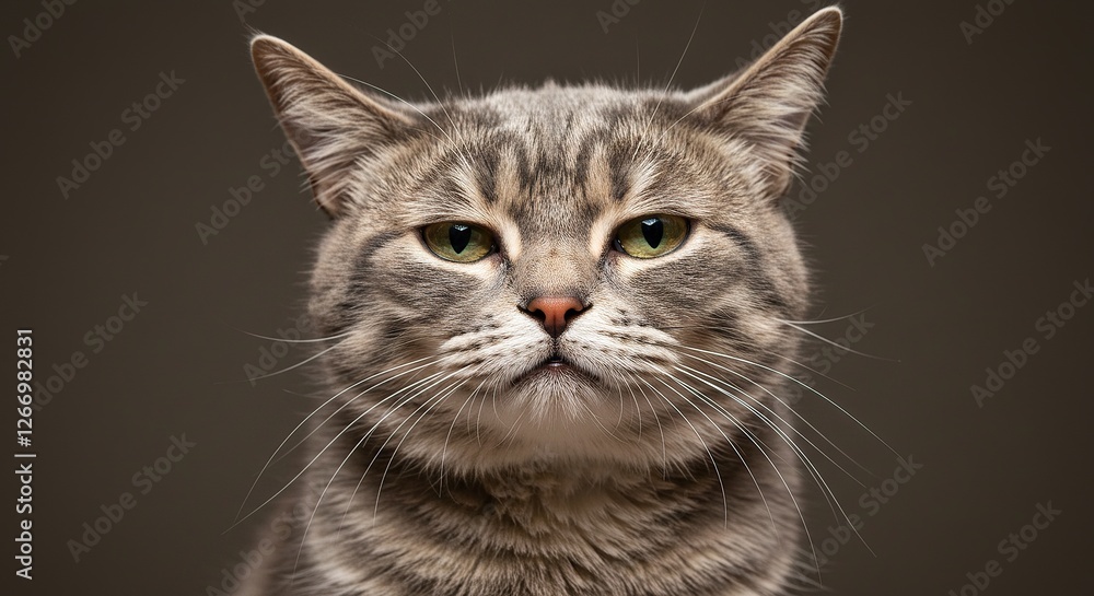 Fototapeta premium Disgruntled Feline Giving Stink Eye