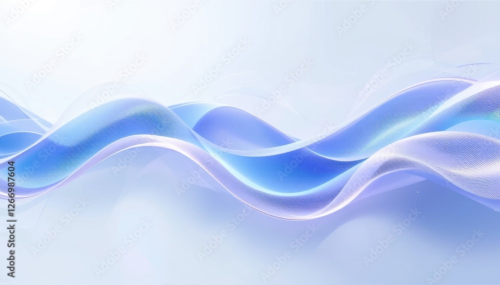 Abstract blue and white wave pattern on light background Abstract blue and white wave pattern on light background
