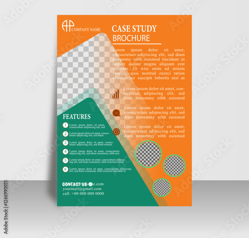 Abstract bussiness flyer template