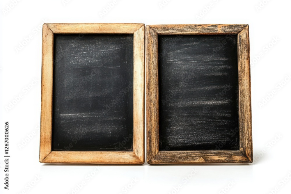 Fototapeta premium Back to school blackboard isolated on white background