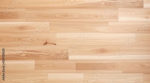 A flooring board layout for home improvement, renovation, or interior design. Background shows wood texture