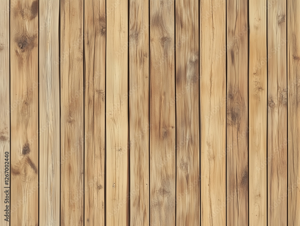 A seamless pattern of wooden planks, each with its own unique texture and grain patterns, creates an organic feel for your design project A seamless pattern of wooden planks, each with its own unique texture and grain patterns, creates an organic feel for your design project
