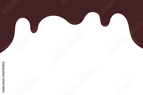 とろけるビターチョコのイラスト