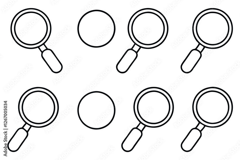 Search Magnifie Uncover Hidden Treasures With Line Art Search Magnifie Uncover Hidden Treasures With Line Art
