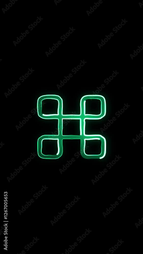 3d render of a glowing app layout sign symbol made of many spheres 3d render of a glowing app layout sign symbol made of many spheres