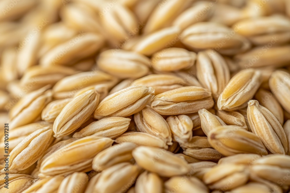 Close-up view of pile of rice grains in warm natural lighting. AI image Close-up view of pile of rice grains in warm natural lighting. AI image