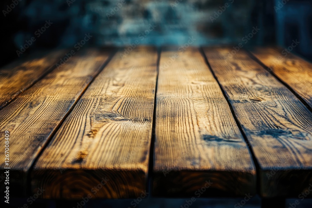 Rustic wooden table, dark background, product display (1) Rustic wooden table, dark background, product display (1)