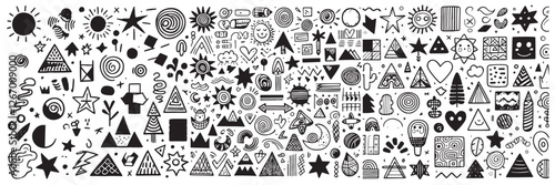 Abstract Harmony: A Silhouette Symphony