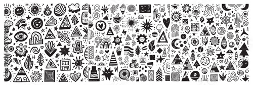 Abstract Harmony: A Silhouette Symphony