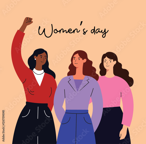 Women Standing Strong – Symbol of Feminism and Equality