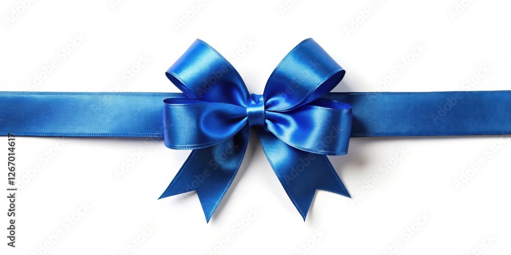 A vibrant blue satin ribbon tied in a classic bow, perfect for gift wrapping or decorative accents. A vibrant blue satin ribbon tied in a classic bow, perfect for gift wrapping or decorative accents.