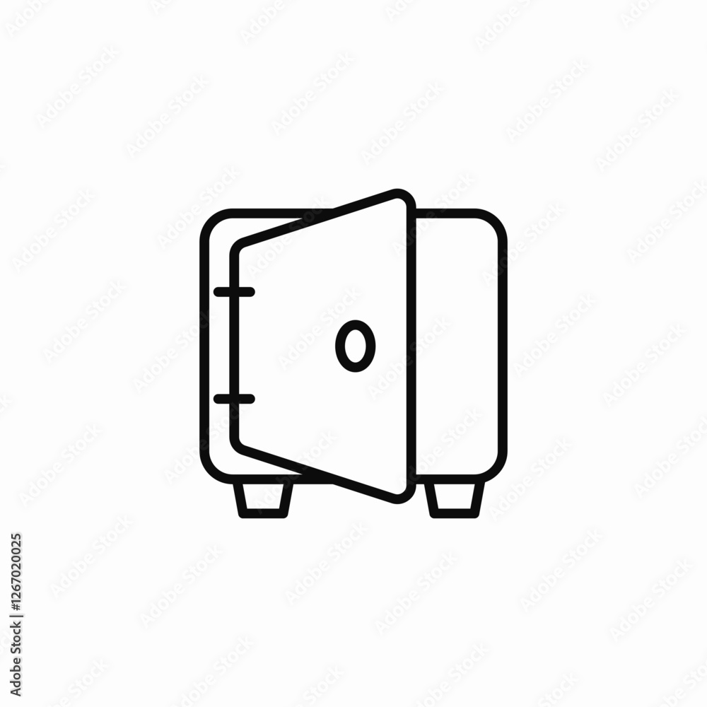 safebox security icon sign vector safebox security icon sign vector
