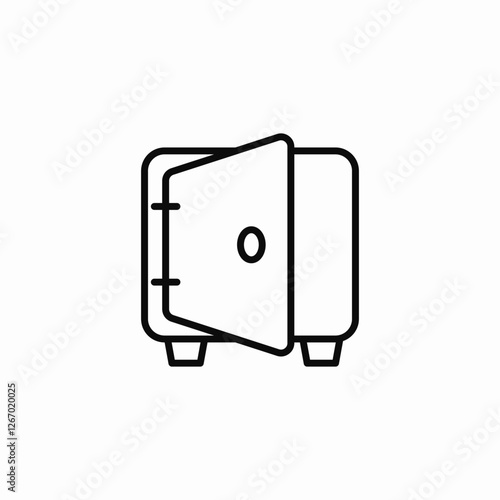 safebox security icon sign vector
