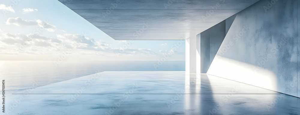 Obraz premium Ocean view modern room design