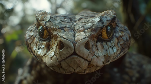 Close-up of a Gaboon Viper photo