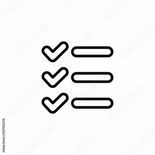 tick tasks icon sign vector