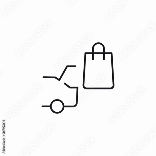 trunk loading icon sign vector