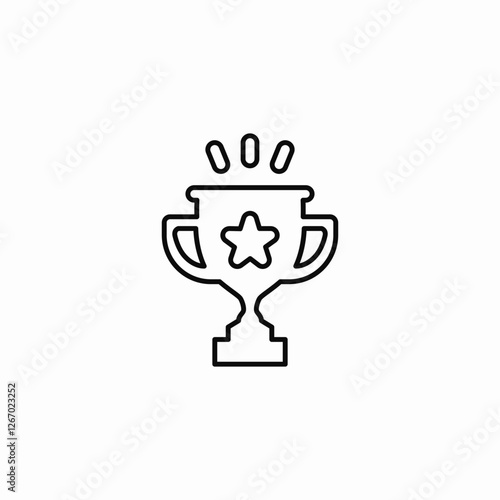 winning cup icon sign vector