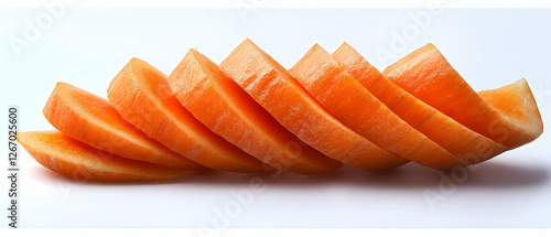 Wallpaper Mural Sliced carrots on white background. Healthy food Torontodigital.ca