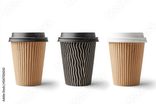 Wallpaper Mural Blank take away coffee cup isolated on white or white background Torontodigital.ca