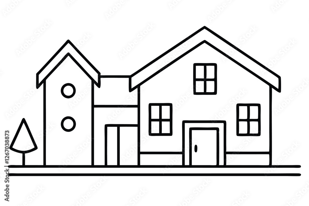 Real Estate Simpl Key Advice for Property Management Success Line Art Real Estate Simpl Key Advice for Property Management Success Line Art