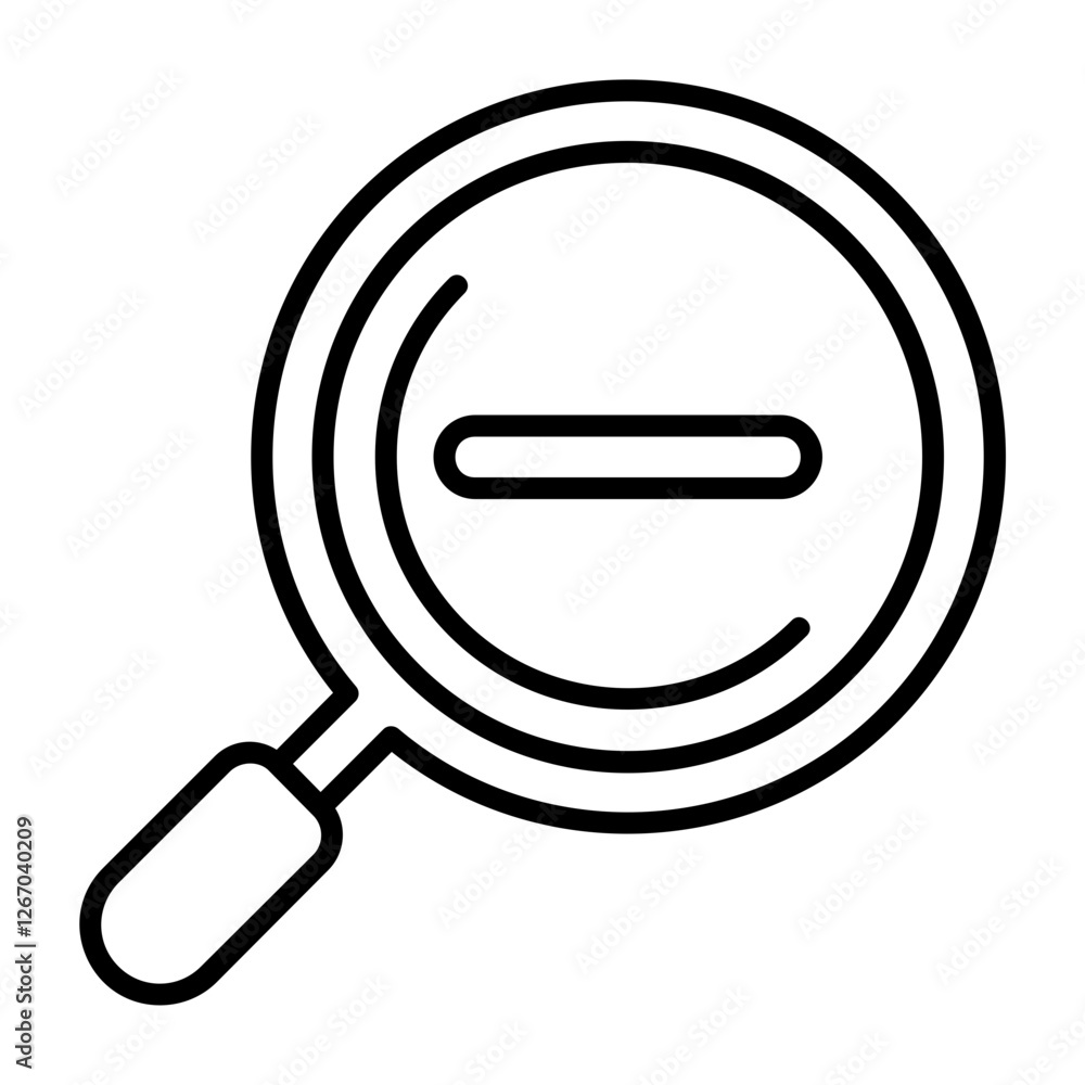 Zoom out Outline Icon Style Design Zoom out Outline Icon Style Design