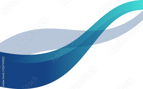 Gradient Modern Border wave Element