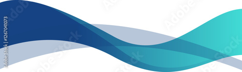 Gradient Modern Border wave Element