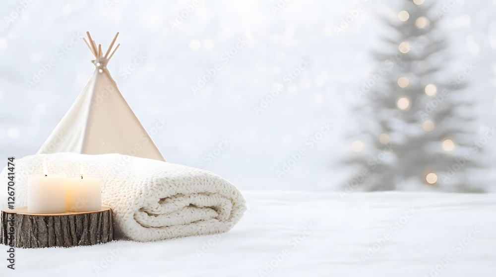 Minimalist Luxury Winter Camping Setup with Crisp White Bedding
Minimalist Luxury Winter Camping Setup with Crisp White Bedding