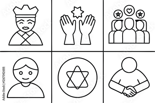 Respect in Relationships Builds Stronger Bonds and Trust Line Art