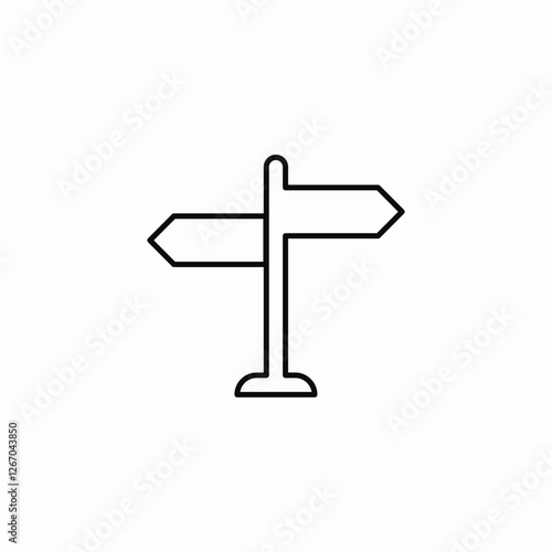 directions follow icon sign vector