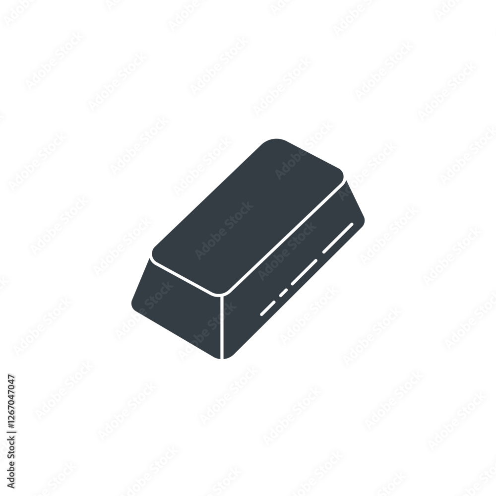 Gold Bar icon symbol vector illustration isolated on white background Gold Bar icon symbol vector illustration isolated on white background