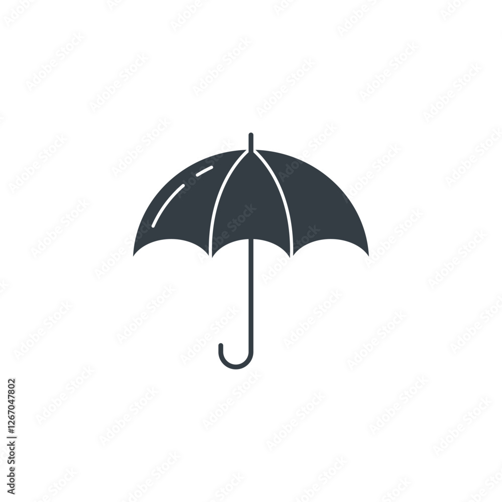 Umbrella icon symbol vector illustration isolated on white background Umbrella icon symbol vector illustration isolated on white background