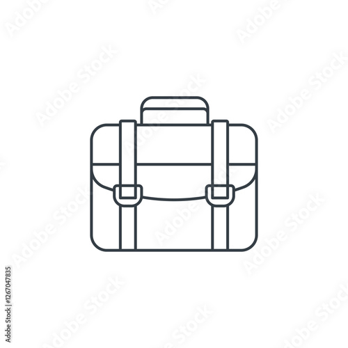 Briefcase icon symbol vector illustration isolated on white background