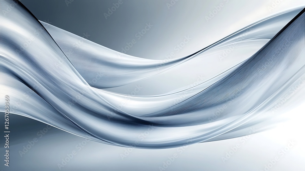 Abstract Silver Gray Wave Design Swirls Abstract Silver Gray Wave Design Swirls
