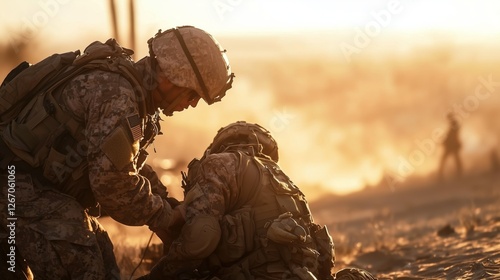 Soldiers United in Support of Injured Comrade