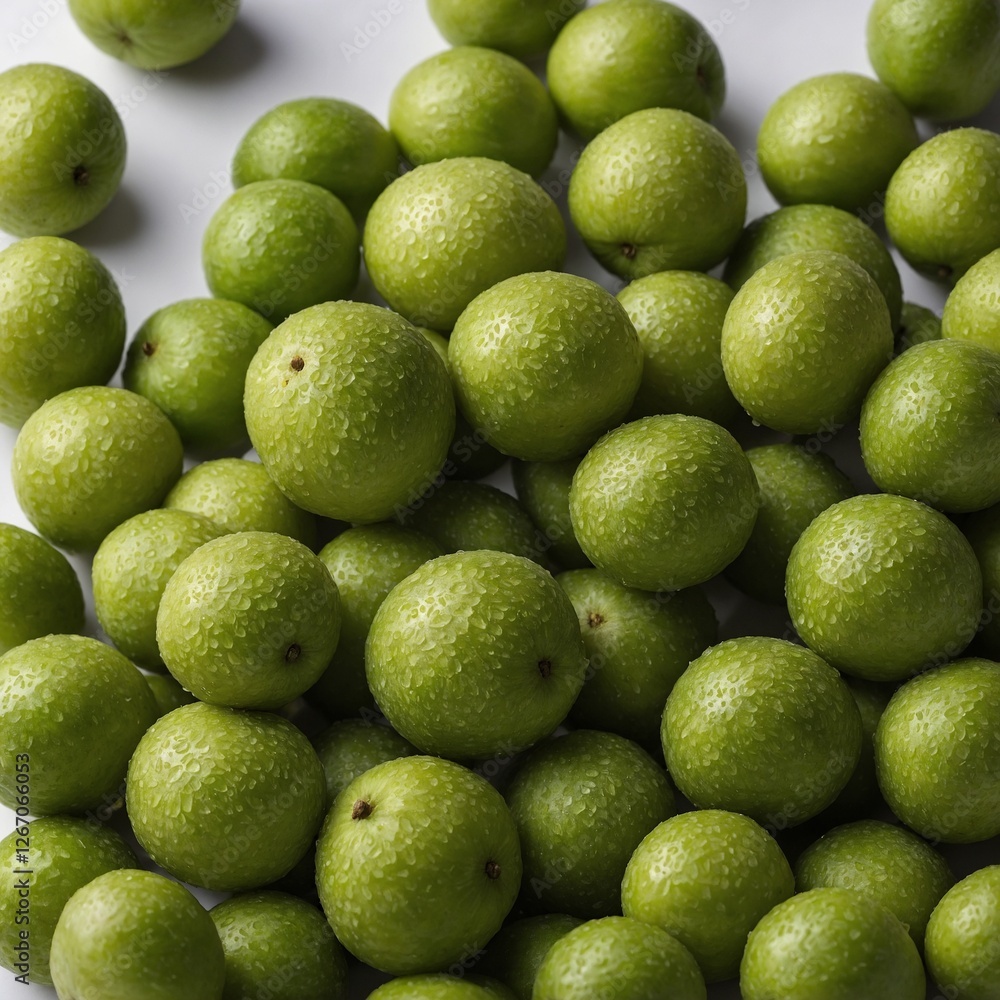 A handful of fresh longans with one peeled on a pure white background. A handful of fresh longans with one peeled on a pure white background.