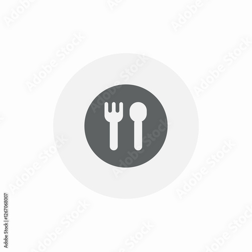 meal area icon sign vector