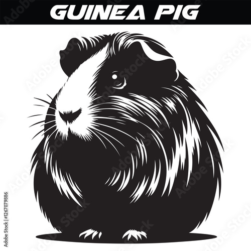 Guinea Pig silhouette vector illustration design
 photo