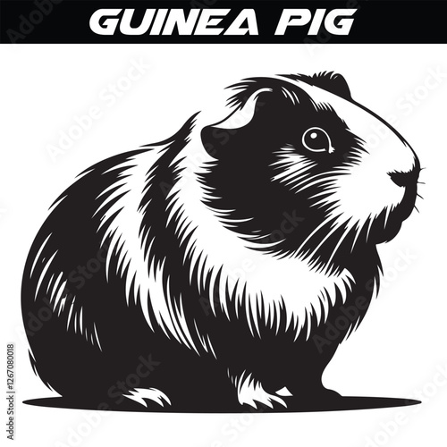 Guinea Pig silhouette vector illustration design
 