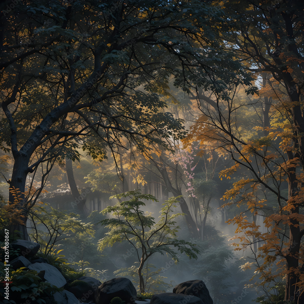 Fototapeta premium morning in the woods