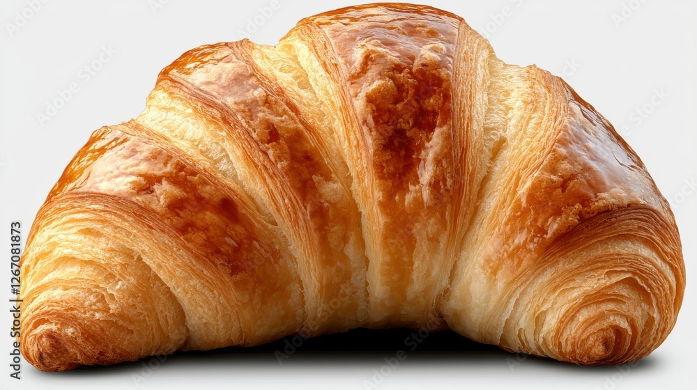 freshly baked croissant isolated on transparent background freshly baked croissant isolated on transparent background