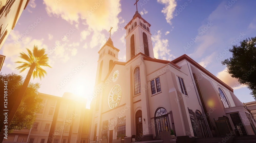 Obraz premium Elegant Church Building 