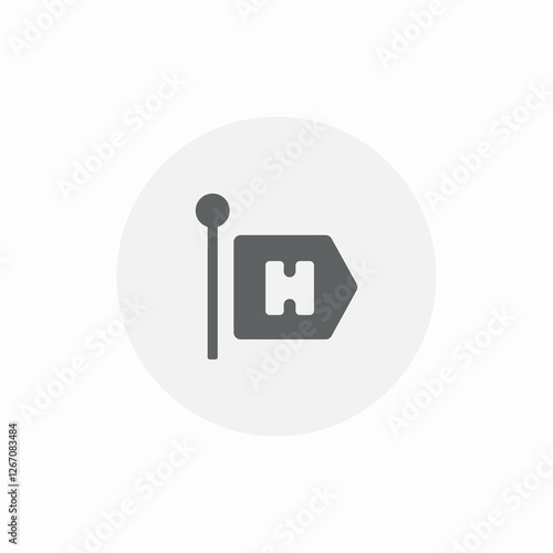 accommodation hotel icon sign vector