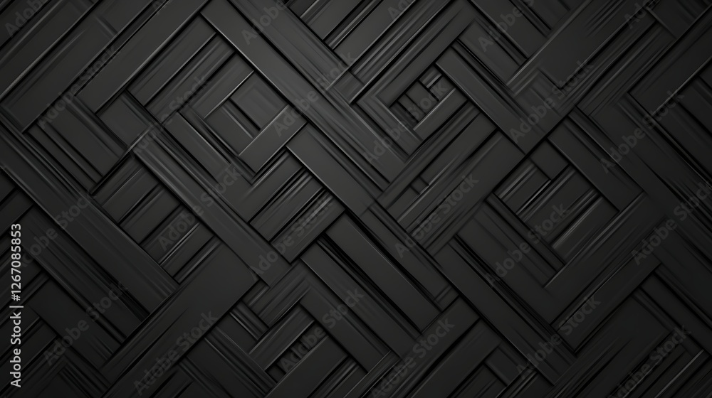 Abstract Black Interwoven Rectangular Pattern Design Abstract Black Interwoven Rectangular Pattern Design