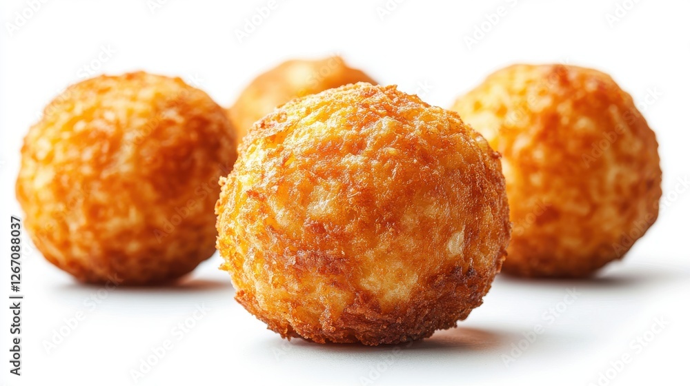 golden brown breaded balls isolated on transparent background golden brown breaded balls isolated on transparent background