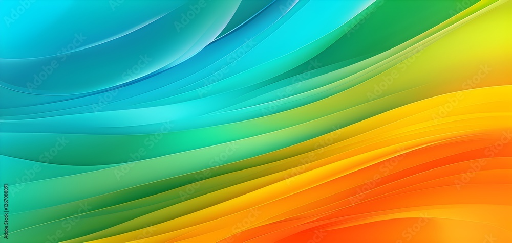 Colorful illustration with a smooth transition of gradient lines in vibrant spring shades Colorful illustration with a smooth transition of gradient lines in vibrant spring shades