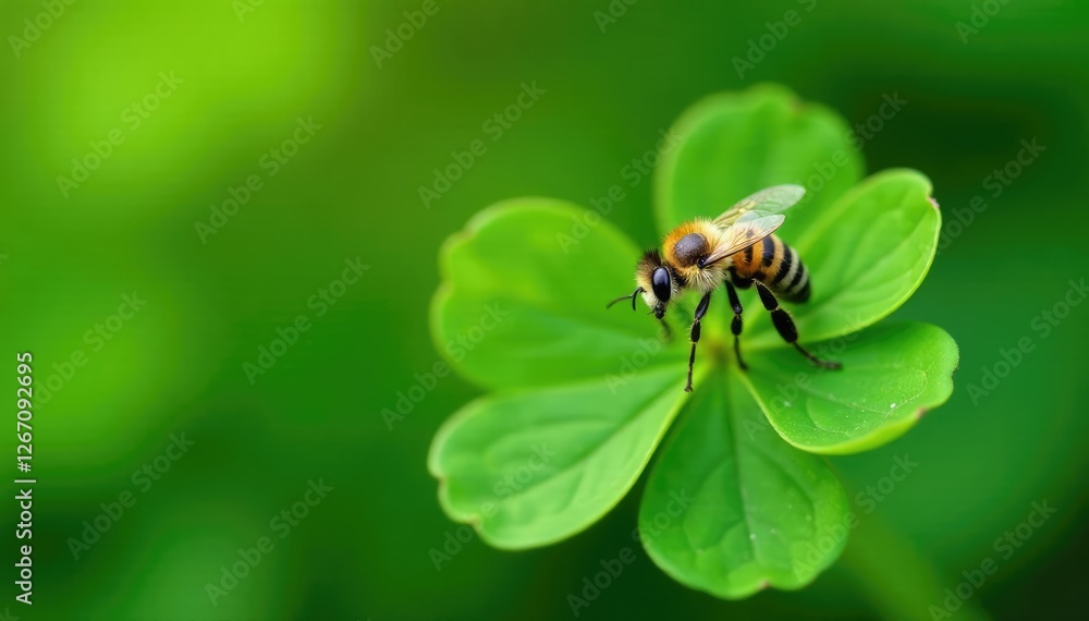 Native bee trio resting on a leaf of a lush green clover flower, summerflowers, wildflowersofcolor Native bee trio resting on a leaf of a lush green clover flower, summerflowers, wildflowersofcolor