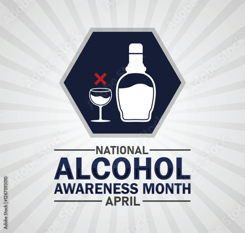 National Alcohol Awareness Month banner for social media post